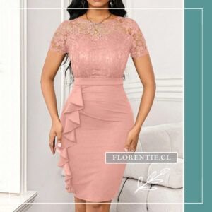 Vestido rosado midi