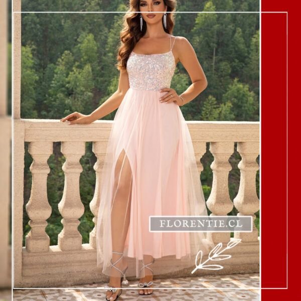 Vestido rosado para graduación