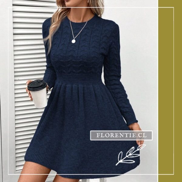 Vestido suéter azul