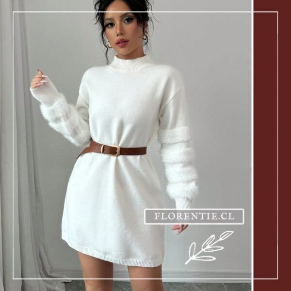 Vestido suéter blanco