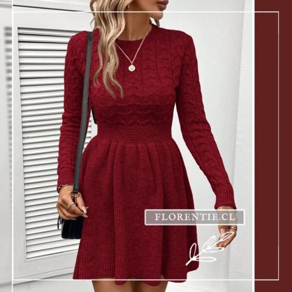 Vestido suéter rojo