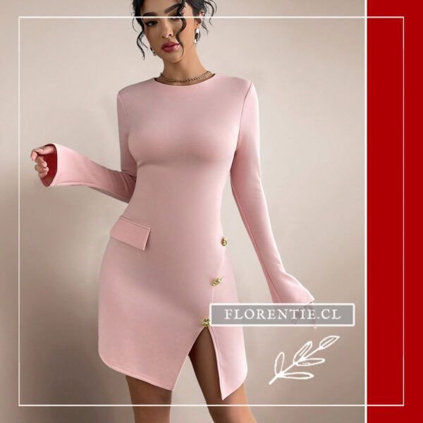 Vestido blazer rosado Kamala - Imagen 3