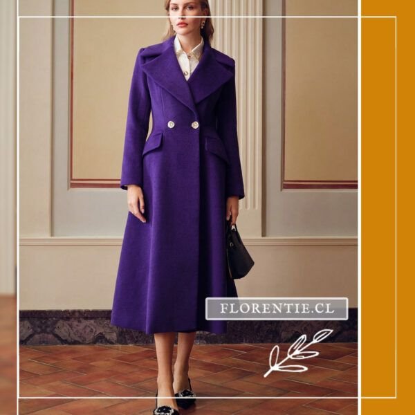 Abrigo color morado