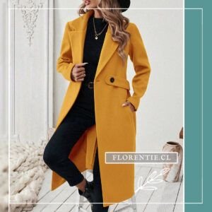 Abrigo largo amarillo