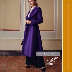 Abrigo morado mujer