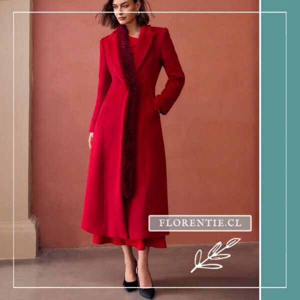 Abrigo rojo mujer Lindsay