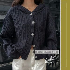 Cardigan azul marino mujer