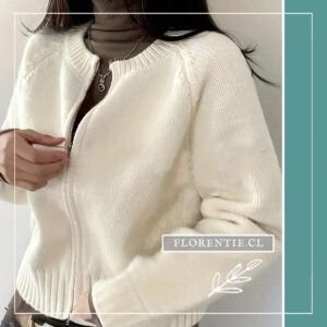 Cardigan blanco