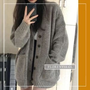 Cardigan manga larga