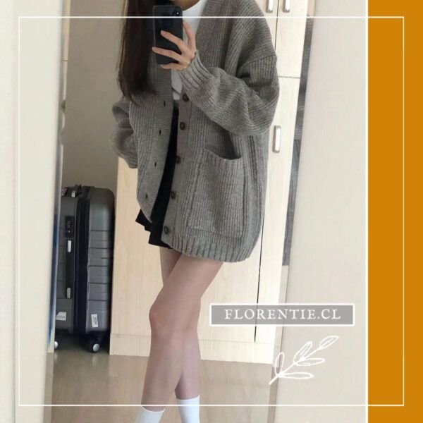 Cardigan manga larga de mujer