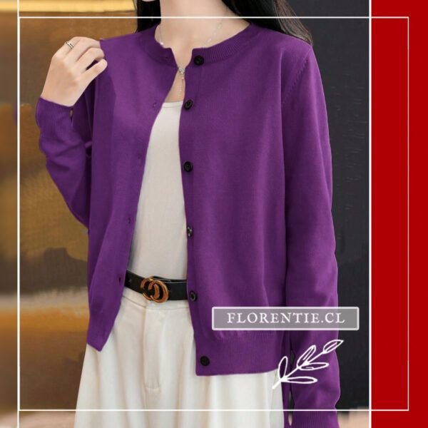 Cardigan morado