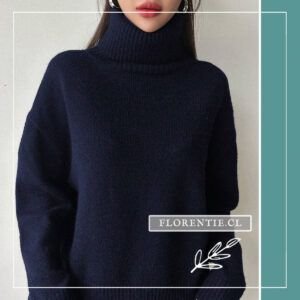 Chaleco color azul oscuro mujer