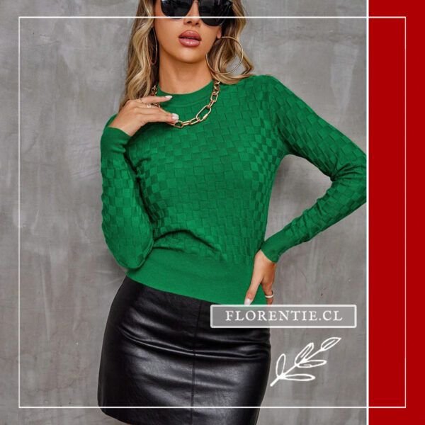 Chaleco color verde claro de mujer
