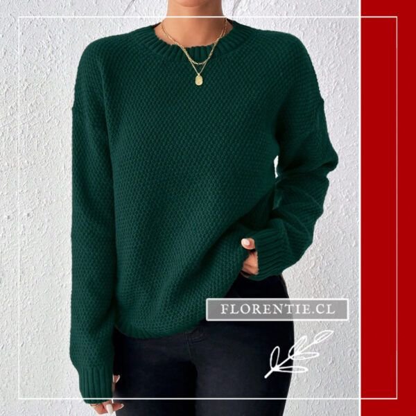 Chaleco color verde oscuro mujer