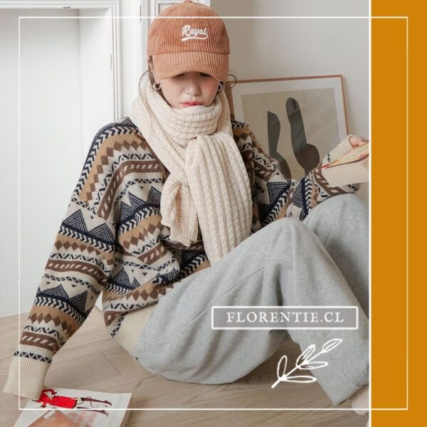 Chaleco jacquard de mujer