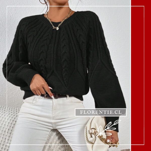 Chaleco negro mujer cerrado