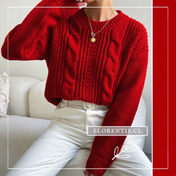 Chaleco rojo cerrado