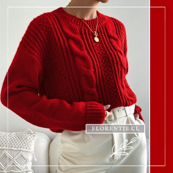 Chaleco rojo de mujer