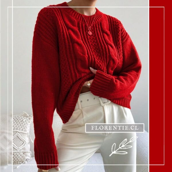Chaleco rojo mujer