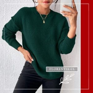 Chaleco verde oscuro mujer