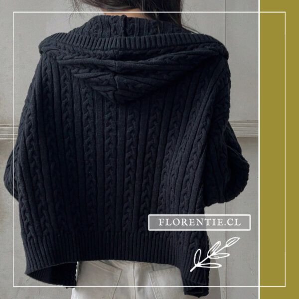 Espalda cardigan azul marino mujer