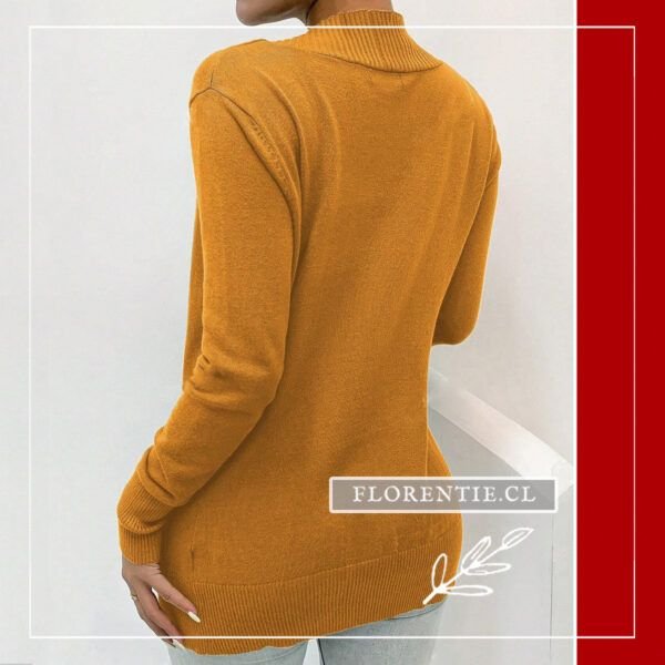 Espalda cardigan mostaza