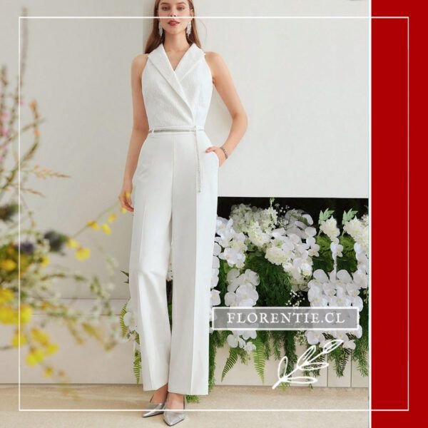 Jumpsuit blanco novia