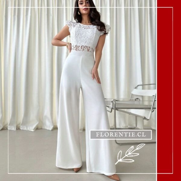 Jumpsuit blanco novia
