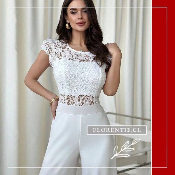 Jumpsuit blanco novia civil