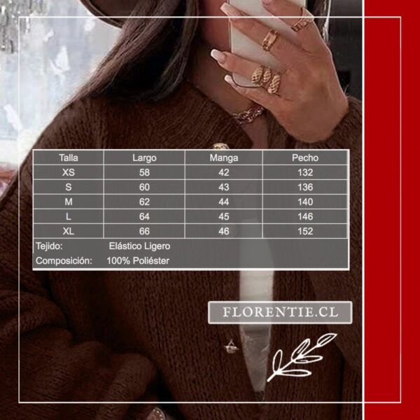 Cardigan oversize mujer Moira - Imagen 6