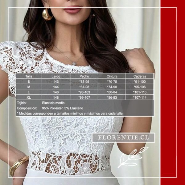 Medidas jumpsuit blanco