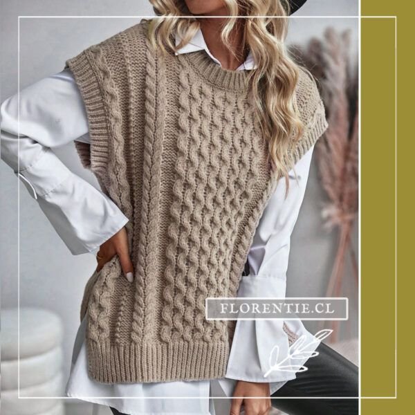 Sweater de lana manga corta