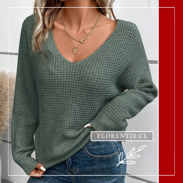 Sweater espalda con escote
