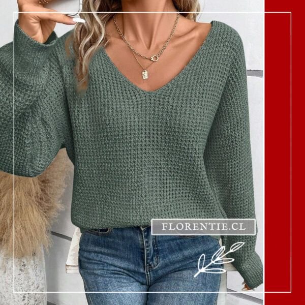 Sweater espalda descubierta mujer