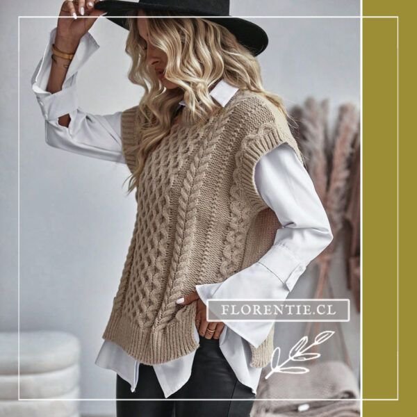 Vista perfil sweater manga corta