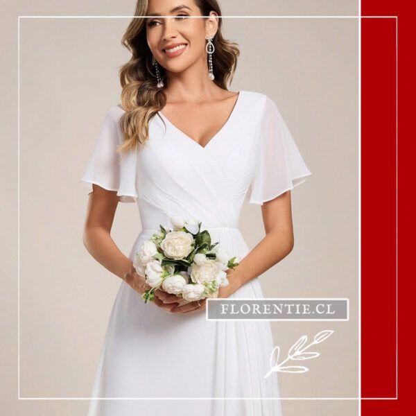 Detalle body vestido boda civil dia