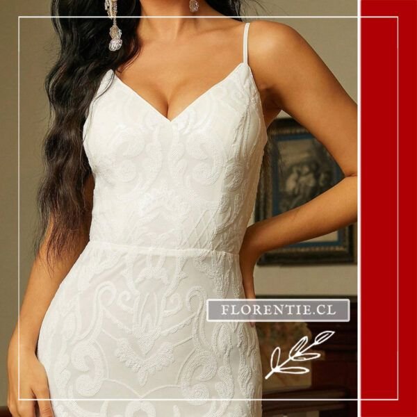 Detalle body vestido de novia civil sirena