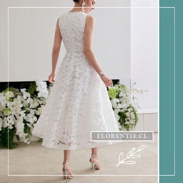Espalda vestido novia civil Irene