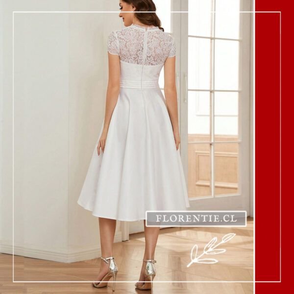 Espalda vestido para boda civil cristiana
