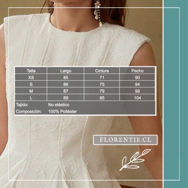 Medidas vestido corto de novia civil