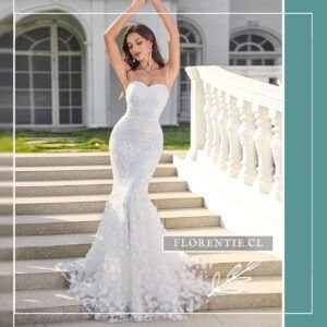 Vestido boda civil corte sirena Corinne