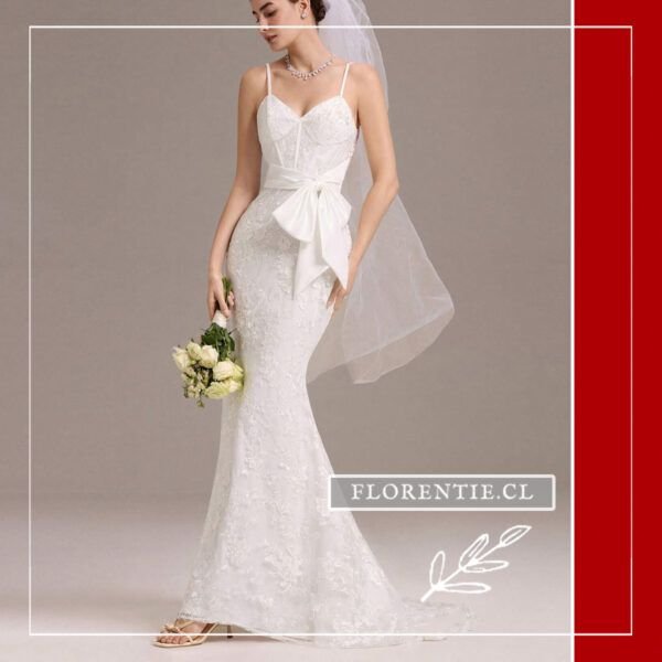 Vestido boda civil corte sirena Corinne