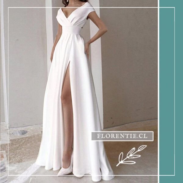 Vestido boda civil novia Gracia