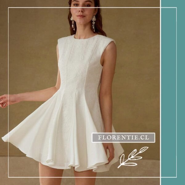 Vestido corto de novia civil