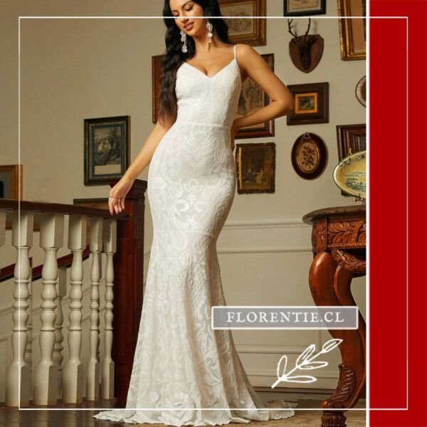 Vestido de novia civil sirena Letizia