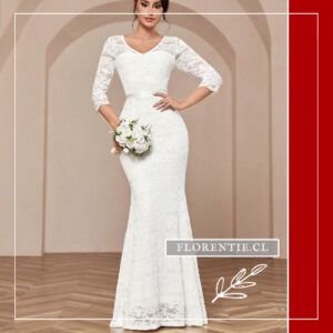 Vestido largo para boda civil Marianne