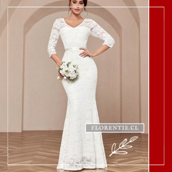 Vestido largo para boda civil Marianne
