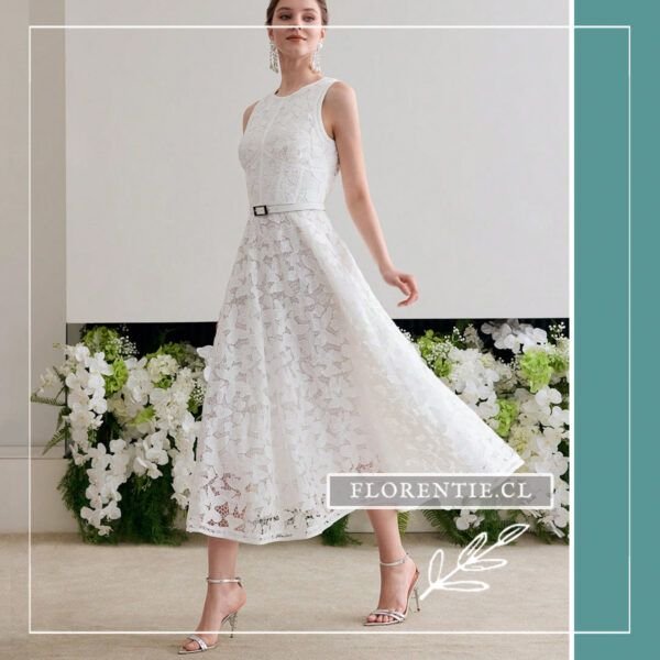Vestido novia civil blanco Irene