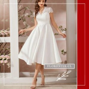 Vestido para boda civil cristiana Magdalena