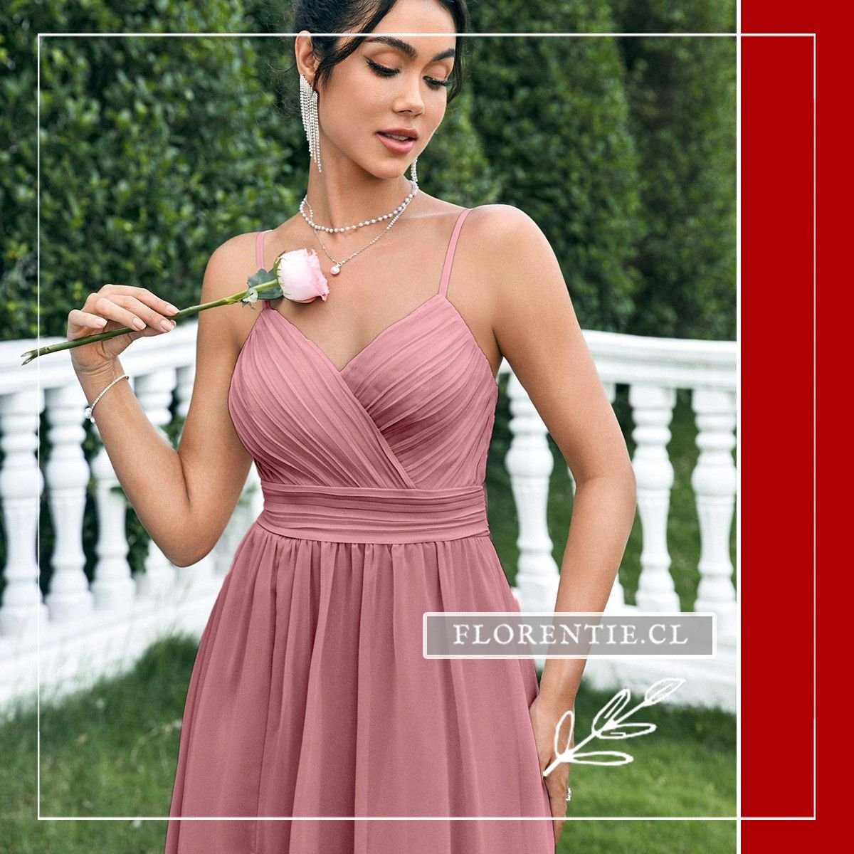 Detalle body vestido graduacion cruzado